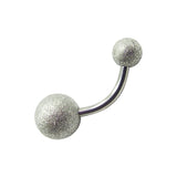 Sanded Ball Navel Ring - Body Piercing Jewelry