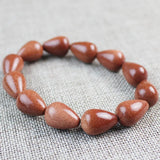 Sands Stone Water Drop Bead Bracelet Men Women Jewelry