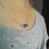 Sanlan Small Sea Glass Necklace
