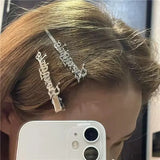 Metal Duck Beak Clip Red Hairpin Lady Hairclip Headdress Hair Accessory