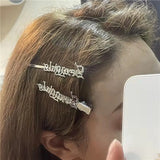 Metal Duck Beak Clip Red Hairpin Lady Hairclip Headdress Hair Accessory