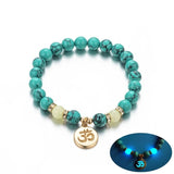 Om Yoga Luminous Pendant Bracelet Jewelry
