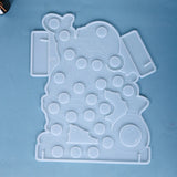 Santa Claus Calendar Stand Mold for Resin Craft Box Home Decor