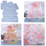 Santa Claus Countdown Calendar Epoxy Silicone Mold Home Decor