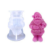 Santa Claus Decor Silicone Mold Epoxy Resin DIY Ornaments Making