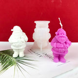 Santa Claus Decor Silicone Mold Epoxy Resin DIY Ornaments Making