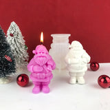 Santa Claus Decor Silicone Mold Epoxy Resin DIY Ornaments Making