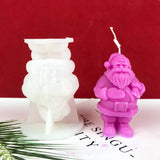 Santa Claus Decor Silicone Mold Epoxy Resin DIY Ornaments Making