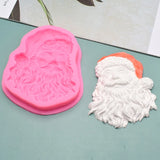 Santa Claus Epoxy Resin Mold Cake Decorations Silicone Mould DIY Crafts