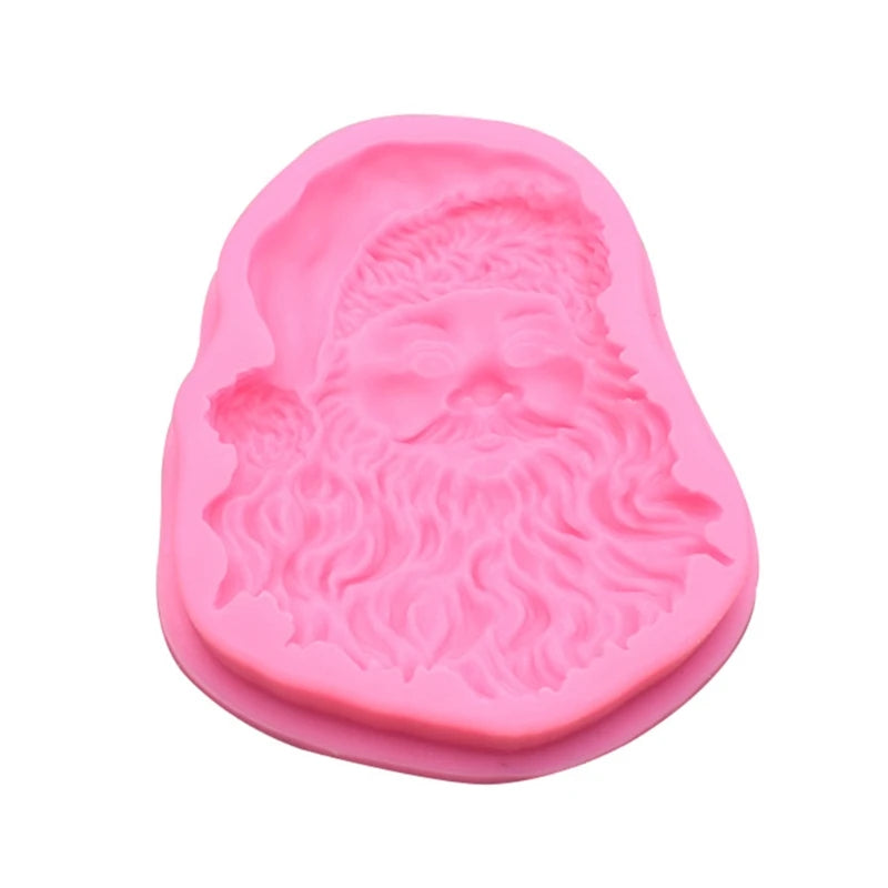 Santa Claus Epoxy Resin Mold Cake Decorations Silicone Mould DIY Crafts
