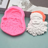 Santa Claus Epoxy Resin Mold Cake Decorations Silicone Mould DIY Crafts