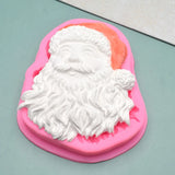 Santa Claus Epoxy Resin Mold Cake Decorations Silicone Mould DIY Crafts