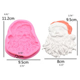 Santa Claus Epoxy Resin Mold Cake Decorations Silicone Mould DIY Crafts