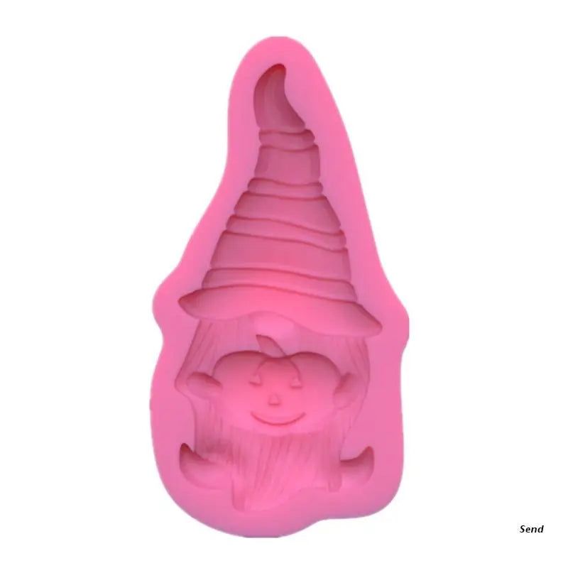 Santa Claus Dwarf Keychain Resin Mold DIY Tool