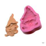 Santa Claus Dwarf Keychain Resin Mold DIY Tool