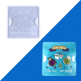 Santa Cookie Plate Epoxy Resin Silicone Mold Christmas Tray Mold