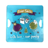 Santa Cookie Plate Epoxy Resin Silicone Mold Christmas Tray Mold