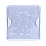 Christmas Resin Mold for Santa Cookie Tray Large Square Tray Molds Home Crafts