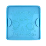 Christmas Resin Mold for Santa Cookie Tray Large Square Tray Molds Home Crafts