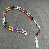 Santa Muerte Rosary - Mexican Reaper Skull Jewelry