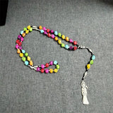Santa Muerte Rosary - Mexican Reaper Skull Jewelry