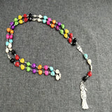 Santa Muerte Rosary - Mexican Reaper Skull Jewelry