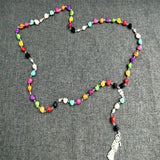 Santa Muerte Rosary - Mexican Reaper Skull Jewelry