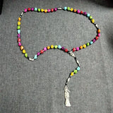 Santa Muerte Rosary - Mexican Reaper Skull Jewelry