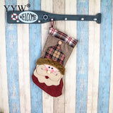 Plush Santa Sacks Christmas Stocking Xmas Cloth with Ornaments