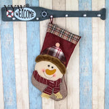 Plush Santa Sacks Christmas Stocking Xmas Cloth with Ornaments