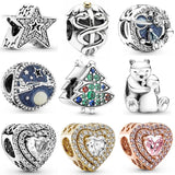 Santa & The Reindeer Tree Hugging Polar Bears Charm