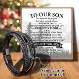 Sap3003 Men Stainless Steel Multilayer Braided Rope Bracelets