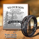 Sap3003 Men Stainless Steel Multilayer Braided Rope Bracelets