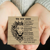 Sap3034 Mom To My Son Leather Mens Bracelets