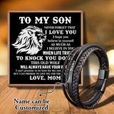 Sap3051 Mom To My Son Multilayer Leather Bracelet