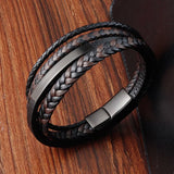 Sap3051 Mom To My Son Multilayer Leather Bracelet