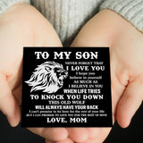 Sap3051 Mom To My Son Multilayer Leather Bracelet