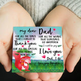Sap3205 Daughter To My Dad Men Leather Bangles