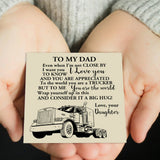 Sap3217 Daughter To Dad Charm Leather Bracelet
