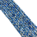 Sapphire Faceted Necklace Beads 6mm Natural Stone Beads DIY Earrings Bracelet