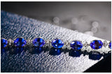 Sapphire Bracelet for Women Sterling Silver Gemstones Jewelry
