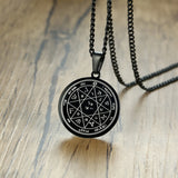 Satanic Inverted Pentagram Pendant Gothic Necklace