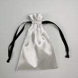 Satin Gift Bag Drawstring Pouch Makeup Cosmetic Party Beaded Silk Bags