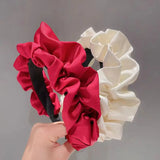 Satin Wide Hairband Hair Hoop Bow Hair Band Headbands Women Head Band