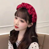 Satin Wide Hairband Hair Hoop Bow Hair Band Headbands Women Head Band