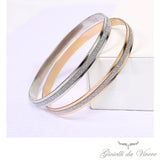 Women's Satin Bracelet with Circle Pendant