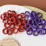 Playful Acrylic Circle Earrings DIY Accessory