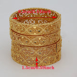 Saudi Arabic Bangles For Women 4pcs Indian Bracelet