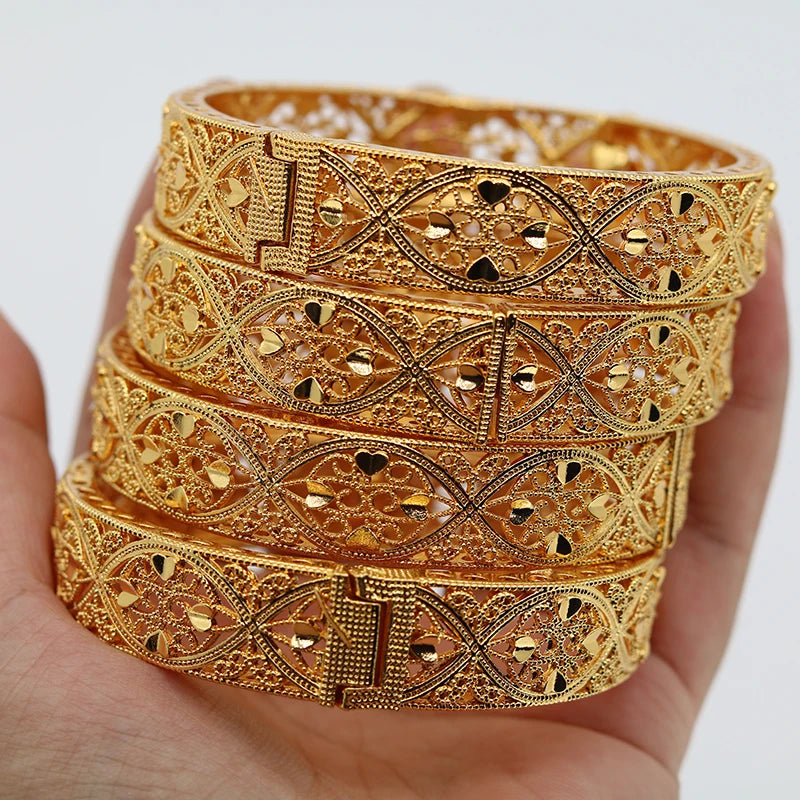 Saudi Arabic Bangles For Women 4pcs Indian Bracelet