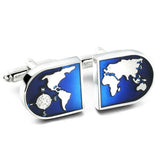 Saudi Flag Masonic Cufflinks Golden Horse Pattern Men's Jewelry